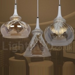 Europese moderne eigentijdse lounge glazen hanglamp