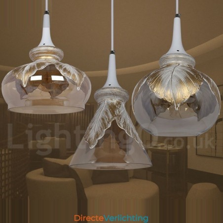Europese moderne eigentijdse lounge glazen hanglamp Europese moderne eigentijdse lounge glazen hanglamp