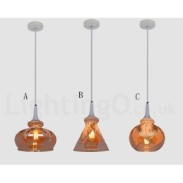 Europese moderne eigentijdse lounge glazen hanglamp