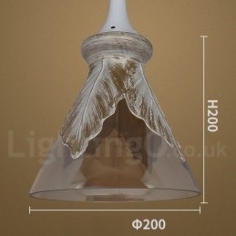 Europese moderne eigentijdse lounge glazen hanglamp