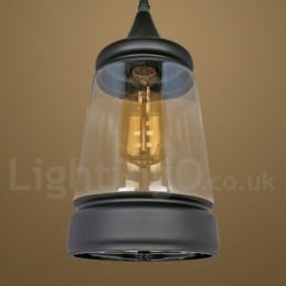 Europese Retro Lounge Glazen Hanglamp