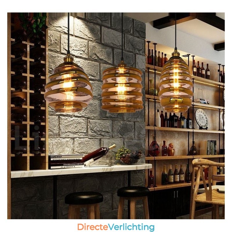 Europese glazen hanglamp Café Lounge hanglamp