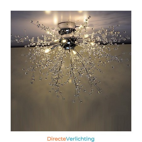 Moderne Globe Crystal Chrome Metalen Kroonluchter Moderne Globe Crystal Chrome Metalen Kroonluchter