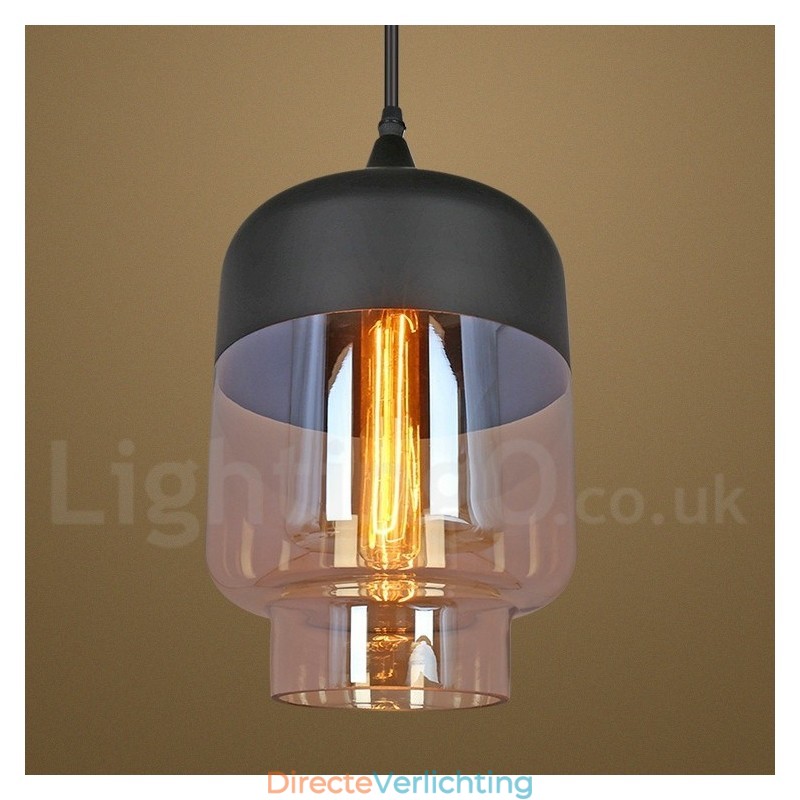 Rustieke glazen hanglamp Europese lounge hanglamp