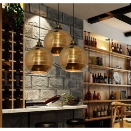 Europese glazen hanglamp Café hanglamp