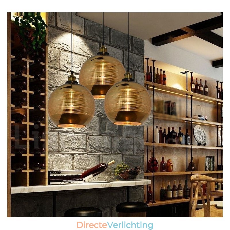 Europese glazen hanglamp Café hanglamp