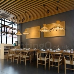 1 Licht Rustieke Lodge Hanglamp Café Hennep Touw Hanglamp