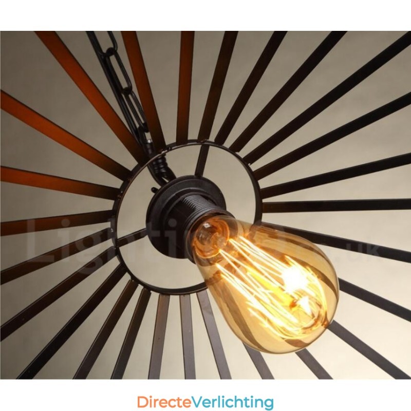 1 Licht Rustieke Lodge Hanglamp Café Hennep Touw Hanglamp