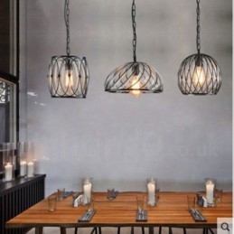 1 Licht Vintage Café Glazen Hanglamp Loft Hanglamp