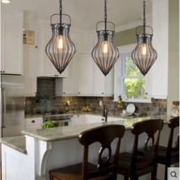 1 Licht Vintage Café Glazen Hanglamp Loft Hanglamp