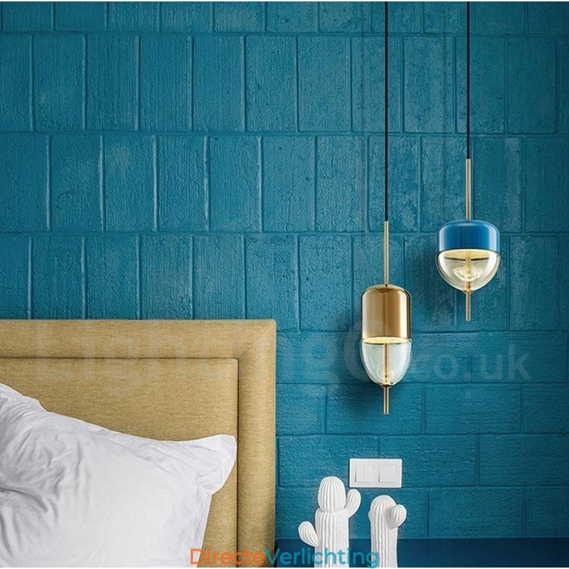 1 Lichts Moderne Hedendaagse Glazen Hanglamp