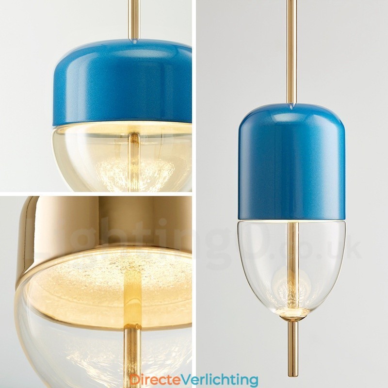 1 Lichts Moderne Hedendaagse Glazen Hanglamp