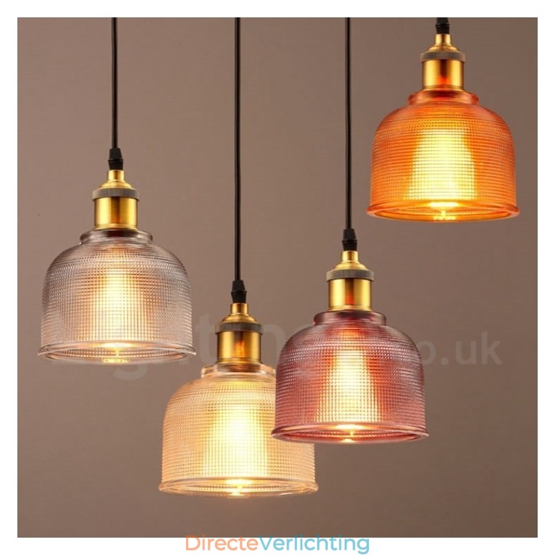 1 Lichts Moderne Hedendaagse Café Multi Kleuren Glazen Hanglamp