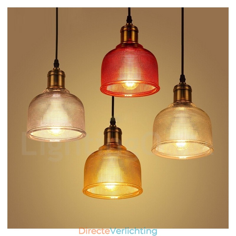 1 Lichts Moderne Hedendaagse Café Multi Kleuren Glazen Hanglamp