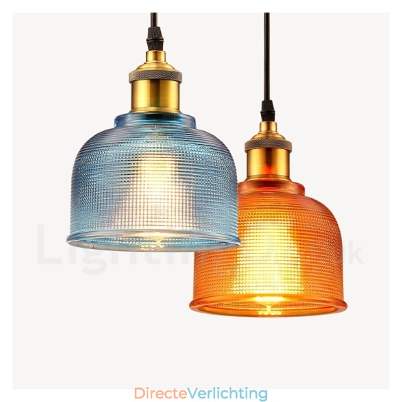1 Lichts Moderne Hedendaagse Café Multi Kleuren Glazen Hanglamp