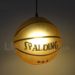 1 Licht Vintage Moderne Hedendaagse Basketbal Glazen Kap Hanglamp