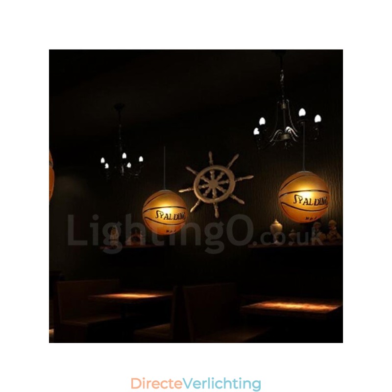 1 Licht Vintage Moderne Hedendaagse Basketbal Glazen Kap Hanglamp