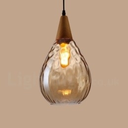 1-lichts hanglamp van glas in Scandinavische stijl, modern en eigentijds