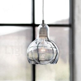 1-lichts hanglamp van glas in Scandinavische stijl, modern en eigentijds