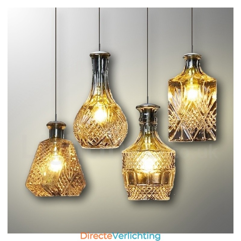 1 lichts rustieke Lodge glazen café hanglamp