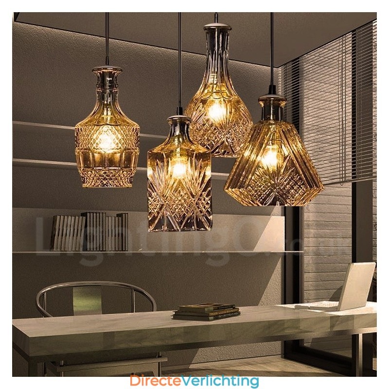 1 lichts rustieke Lodge glazen café hanglamp
