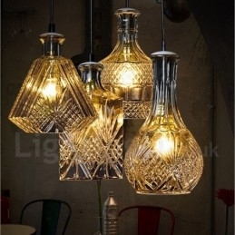 1 lichts rustieke Lodge glazen café hanglamp