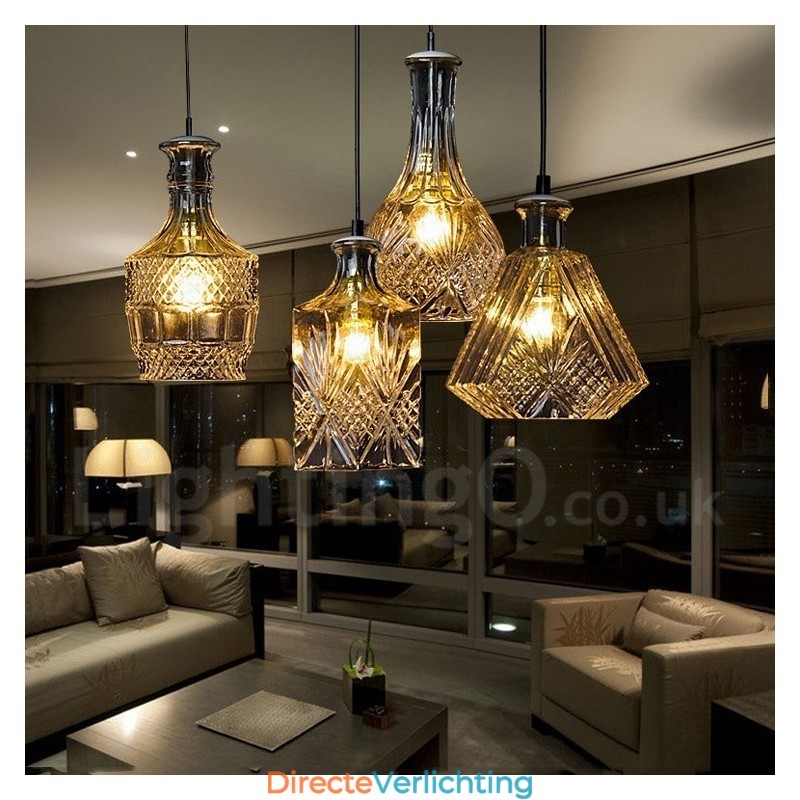 1 lichts rustieke Lodge glazen café hanglamp