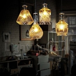 1 lichts rustieke Lodge glazen café hanglamp