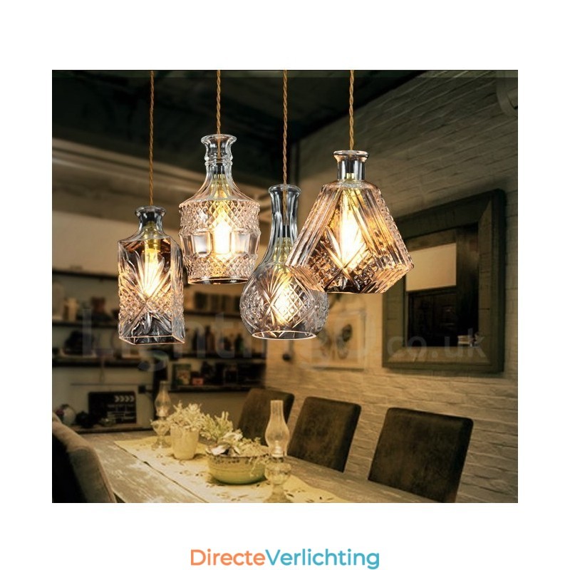 1 lichts rustieke Lodge glazen café hanglamp