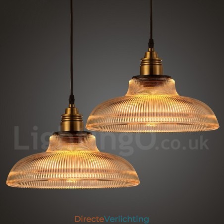 1-lichts vintage glazen hanglamp 1-lichts vintage glazen hanglamp