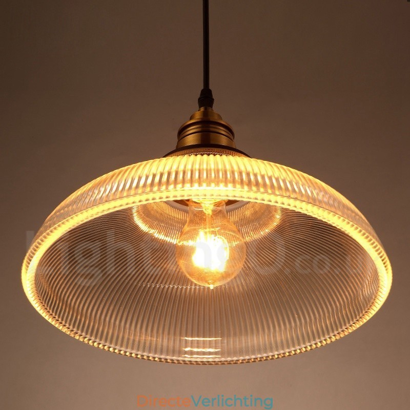 1-lichts vintage glazen hanglamp