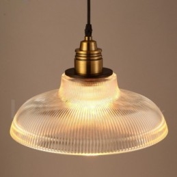 1-lichts vintage glazen hanglamp
