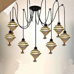 De Nordic Country Retro Honeycomb kroonluchter Kroonluchterlamp De Heavenly Maids Scatter Blossoms.