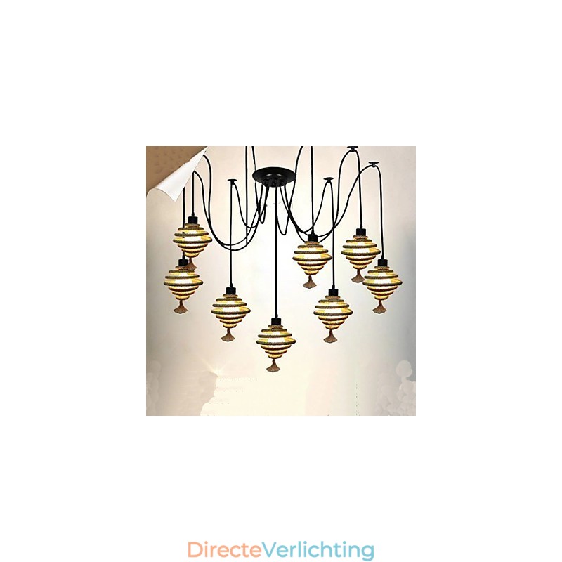 De Nordic Country Retro Honeycomb kroonluchter Kroonluchterlamp De Heavenly Maids Scatter Blossoms.