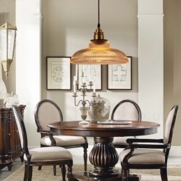 1-lichts vintage glazen hanglamp