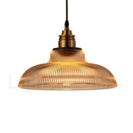 1-lichts vintage glazen hanglamp