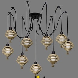 De Nordic Country Retro Honeycomb kroonluchter Kroonluchterlamp De Heavenly Maids Scatter Blossoms.