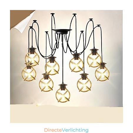 Touwlamp Kroonluchter Kleding lang Creatief De Hemelse Meiden Strooien Bloesems. Spinnenlamp