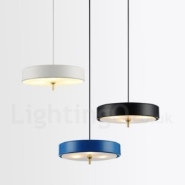 1-lichts moderne, eigentijdse luxe hanglamp met glazen kap