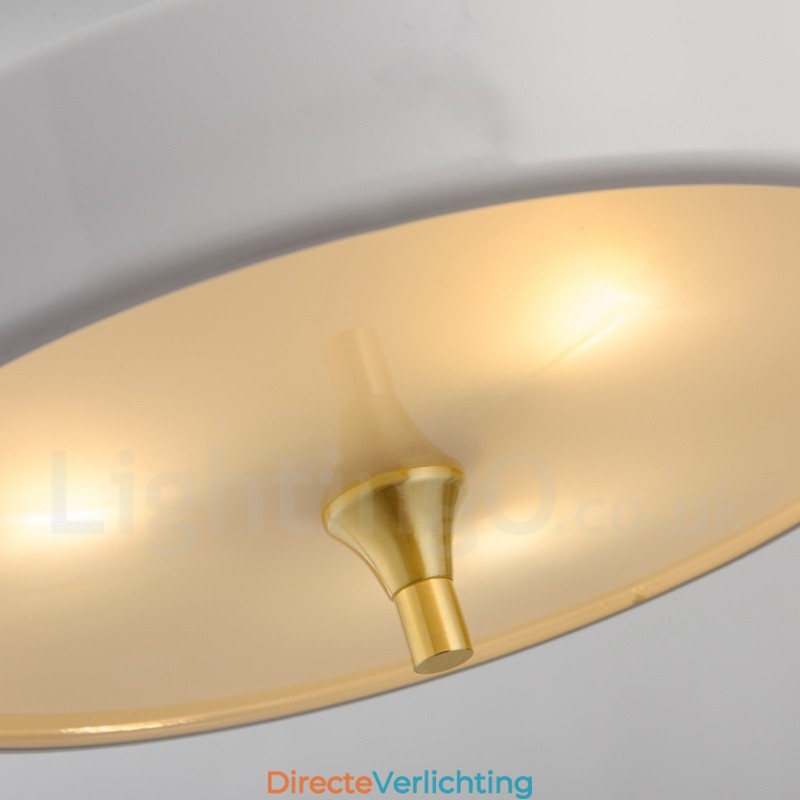 1-lichts moderne, eigentijdse luxe hanglamp met glazen kap