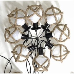 Touwlamp Kroonluchter Kleding lang Creatief De Hemelse Meiden Strooien Bloesems. Spinnenlamp