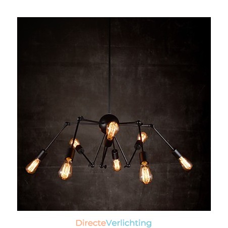 Creatieve 8-lichts geborstelde nikkel kroonluchter