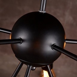 Creatieve 8-lichts geborstelde nikkel kroonluchter