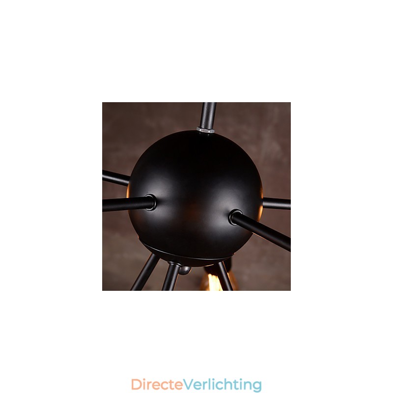 Creatieve 8-lichts geborstelde nikkel kroonluchter