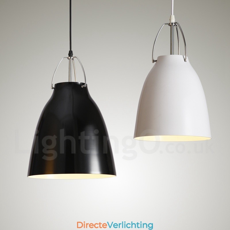1-lichts moderne, eigentijdse hanglamp van aluminiumlegering met kap van aluminiumlegering