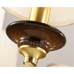 15 Lichts Retro Rustieke Luxe Messing Hanglamp Kroonluchter met Glazen Kap