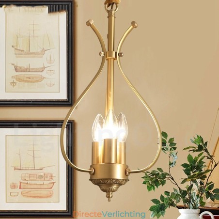 4-lichts retro rustieke luxe messing hanglamp kroonluchter 4-lichts retro rustieke luxe messing hanglamp kroonluchter