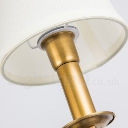 8-lichts retro rustieke luxe messing hanglamp kroonluchter met stoffen kap