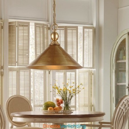 1 Licht Retro Rustieke Luxe Messing Hanglamp Kroonluchter met Messing Kap 1 Licht Retro Rustieke Luxe Messing Hanglamp Kroonluchter met Messing Kap