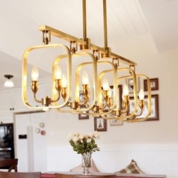 Retro Rustieke Luxe Messing Hanglamp Kroonluchter